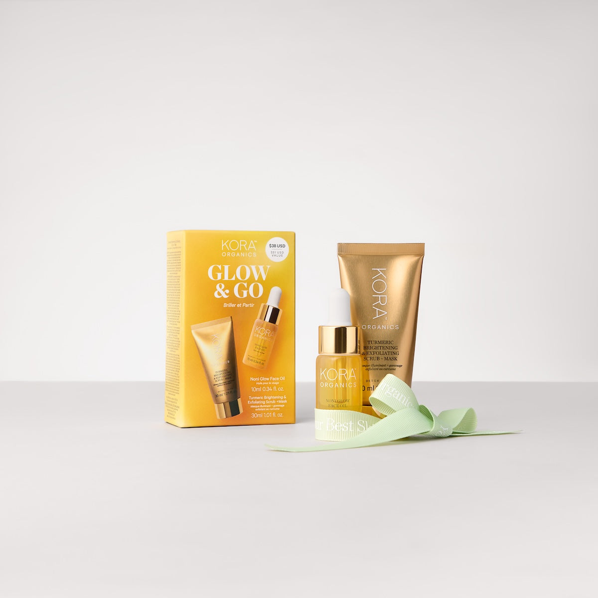 Glow & Go Kit - Travel Skincare Set | KORA
