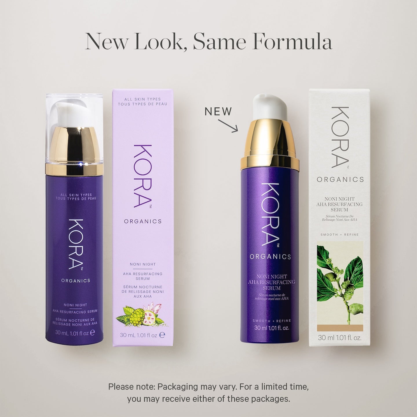 Noni Night AHA Resurfacing Serum | KORA Organics