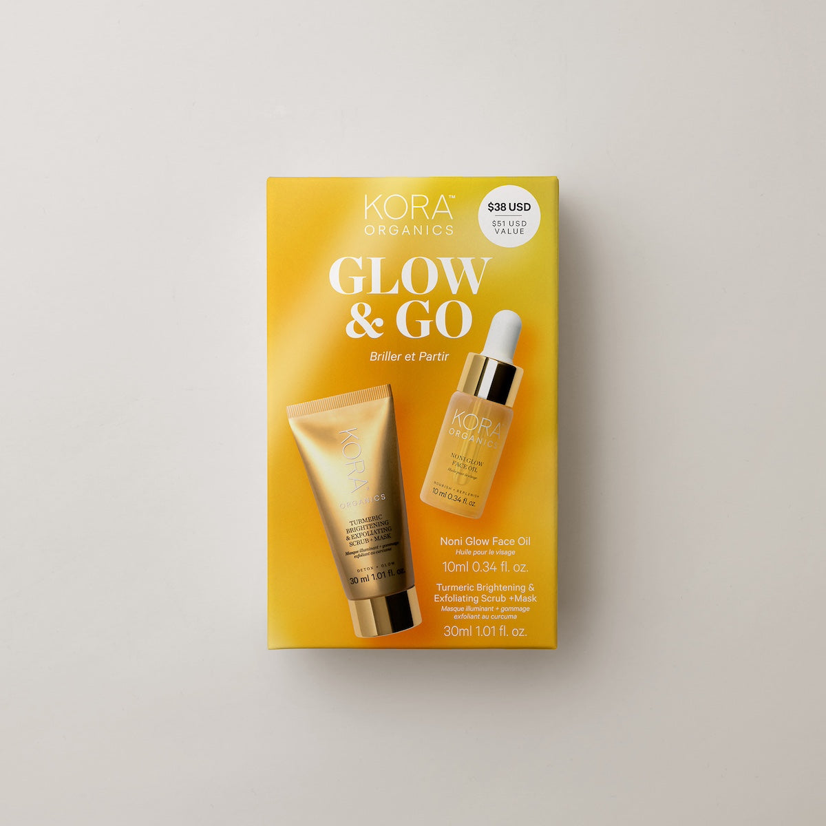 Glow & Go Kit - Travel Skincare Set | KORA