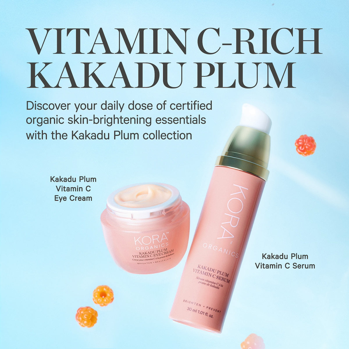 KORA オーガニック 【カカドゥプラム ビタミンCセラム】 新品 Organic Plum Vitamin C Serum - Kakadu Plum | KORA Organics