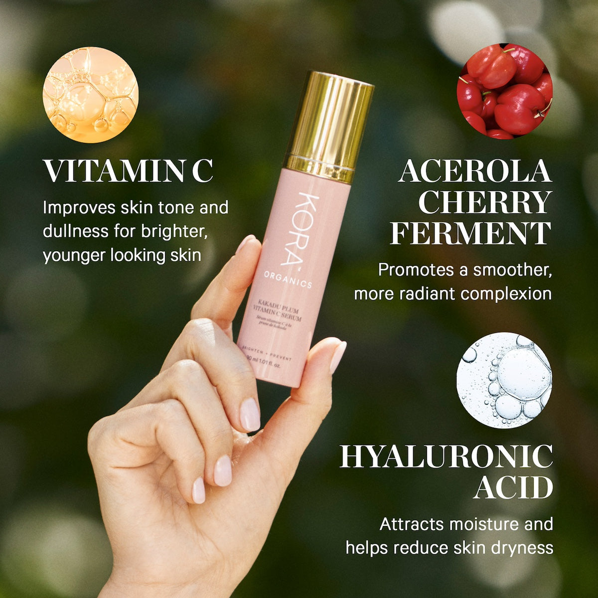 Organic Plum Vitamin C Serum - Kakadu Plum | KORA Organics