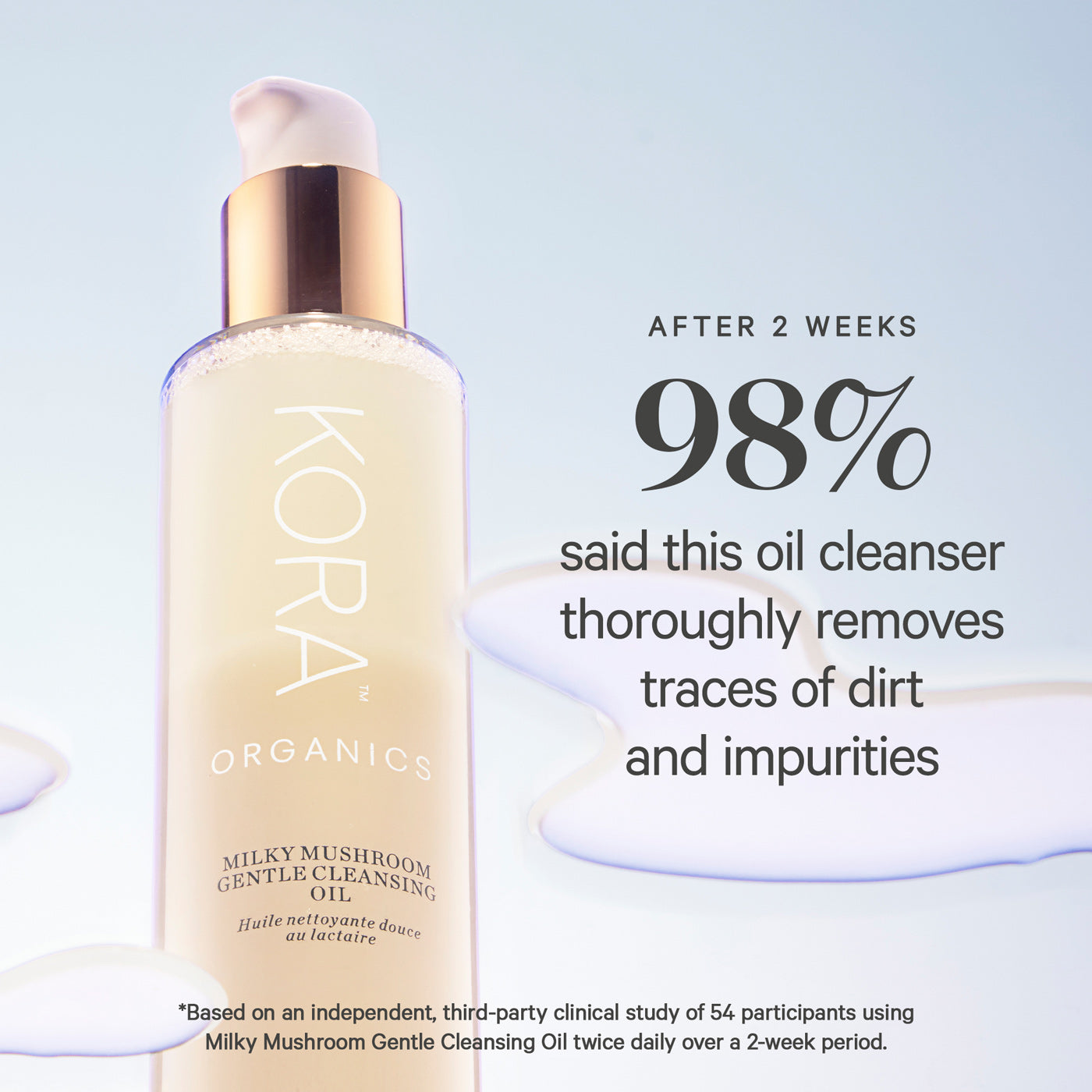 Organic Gentle Cleansing Oil | Milky Mushroom | KORA Organics
