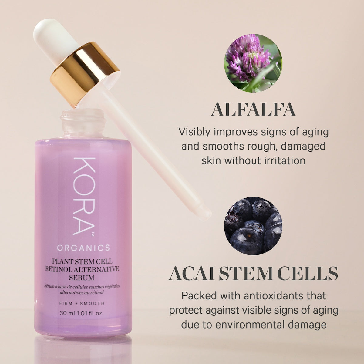 Plant Stem Cell Retinol Alternative Serum │ KORA Organics