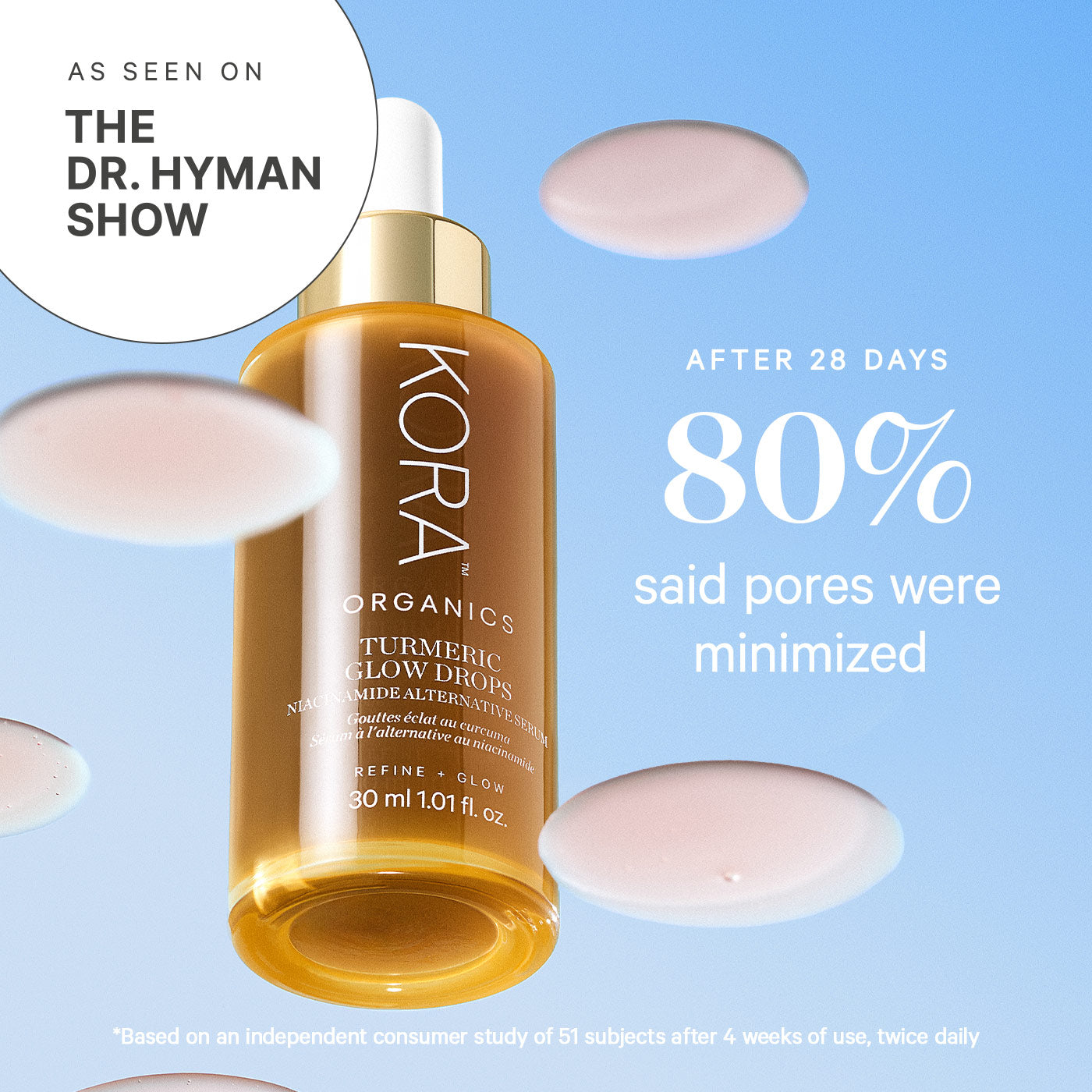 Turmeric Glow Drops Pore-Minimizing Serum | KORA Organics